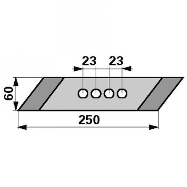 Varf brazdar pentru plug Frank, Gassner M1020, 92393, 92470: dreapta