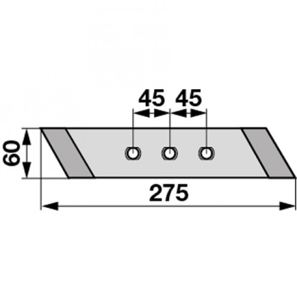 Varf brazdar pentru plug Rabewerk: stanga MP293L, MP-293L, 27011202, 2701.12.02