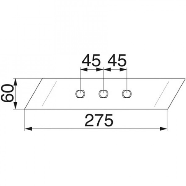 Varf brazdar pentru plug Rabewerk: dreapta MP293R, MP-293R, 27011201,  2701.12.01