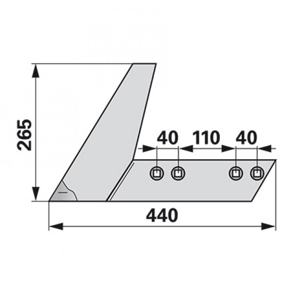 Plaz pentru plug: Rabewerk NG35, 27511001: dreapta