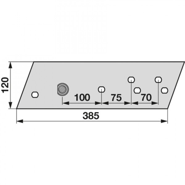 Plaz pentru plug Vogel&Noot PK8.034.01 , PK803401: dreapta