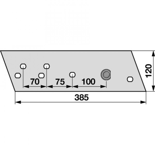 Plaz pentru plug Vogel&Noot PK8.035.01, PK803501: stanga