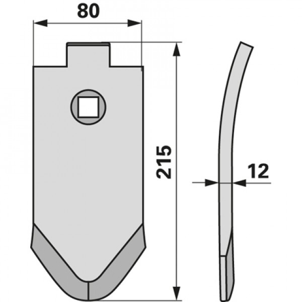 Varf brazdar pentru plug Lemken S8D