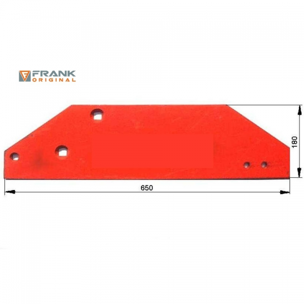 Plaz lung pentru plug Kverneland 063601: dreapta