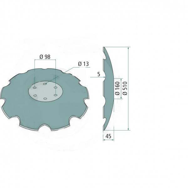 Taler disc crestat Vogel&Noot R2320401