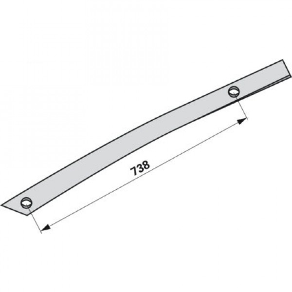 Foaie cormana pentru plug Amazone/BBG, Vogel&Noot WST430, PR900102, 024126 ENU18G: dreapta