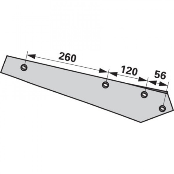 Foaie cormana pentru plug Amazone/BBG, Vogel&Noot WST430, PR900104, 024132 ENU18G: dreapta