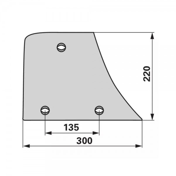 Piept cormana pentru plug Amazone/BBG, Vogel&Noot WST430, PR900105: dreapta