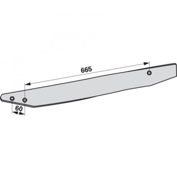 Foaie cormana pentru plug Amazone/BBG, Vogel&Noot WST430, PR900201: stanga