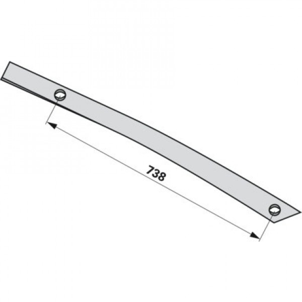 Foaie cormana pentru plug Amazone/BBG, Vogel&Noot WST430, PR900202, 024125 ENU18G: stanga