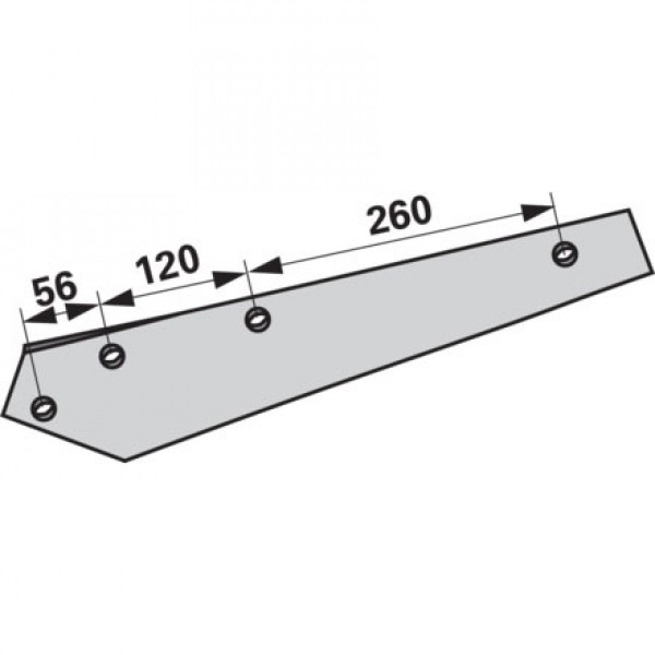 Foaie cormana pentru plug Amazone/BBG, Vogel&Noot WST430, PR900204, 024131 ENU18G: stanga