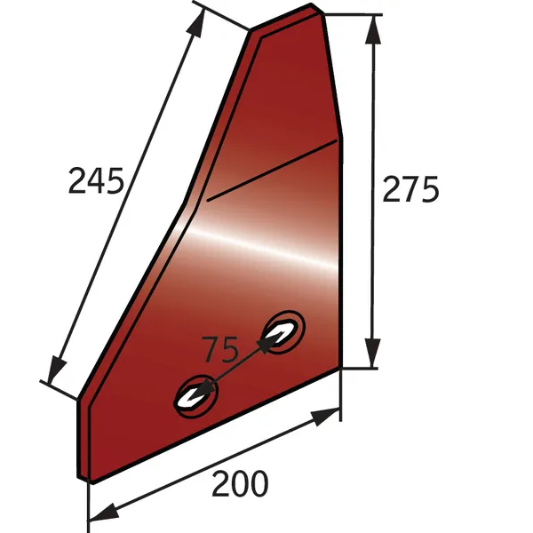 Plaz pentru plug: Naud 03060115G (NC: 031194G): stanga