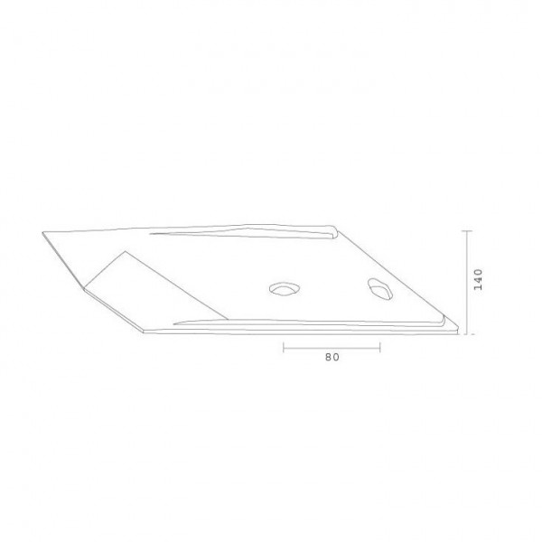 Varf brazdar pentru plug Pottinger 041662Z, 940950210: dreapta