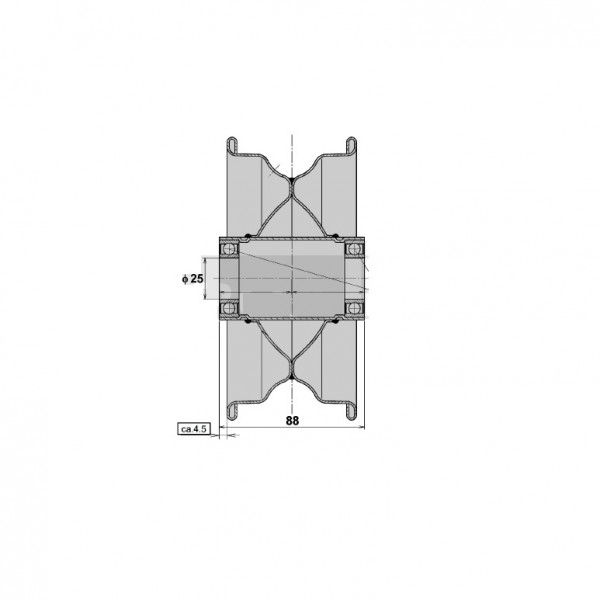 Roata complet cu janta 3.50x6