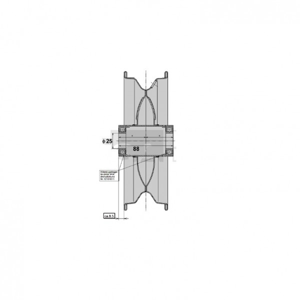 Roata complet cu janta 3.50x8