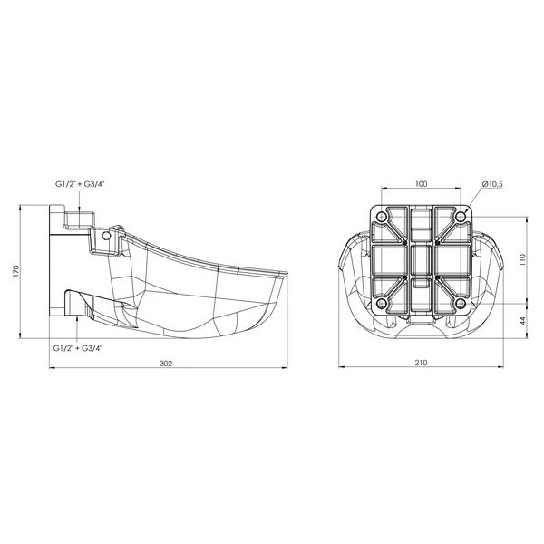 Adapatoare plastic masliniu