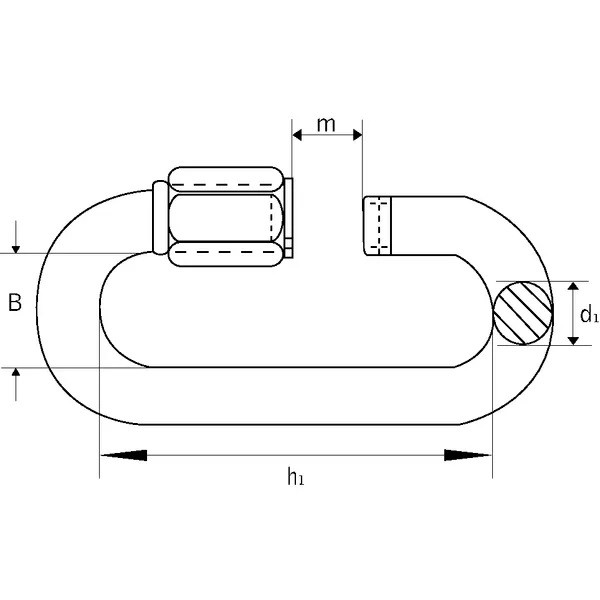 Inchizatoare rapida pentru lanturi 12mm