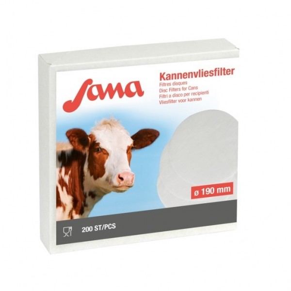Filtru disc pentru lapte fi 190 mm Sana 200 buc Kerbl