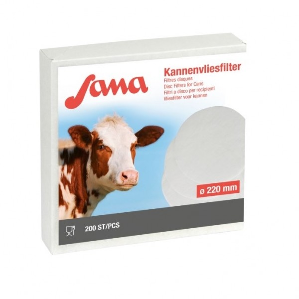 Filtru disc pentru lapte fi 220 mm Sana 200 buc Kerbl