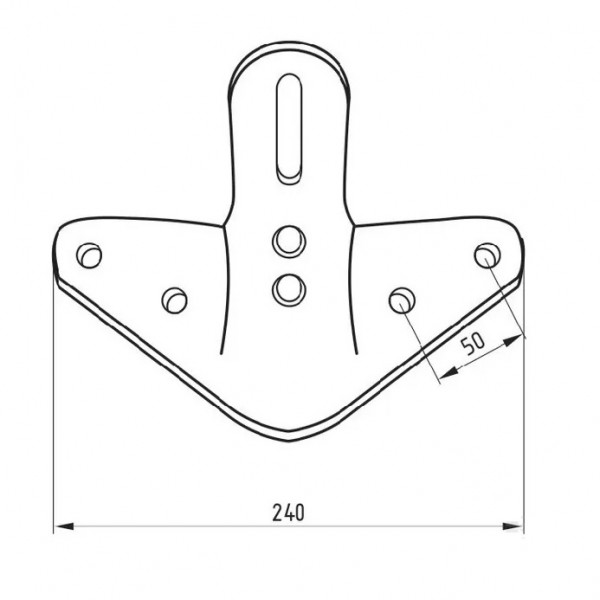 Suport pentru brazdar cultivator tip fluture