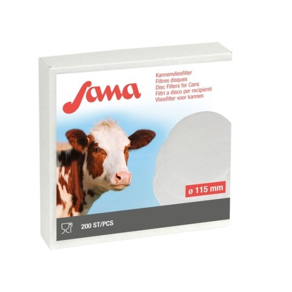 Filtru disc pentru lapte fi 115 mm Sana 200 buc Kerbl