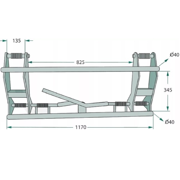 Cadru adaptor frontlader EURO