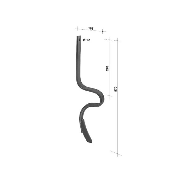 Dinte arc scormonitor 570x32x10 mm