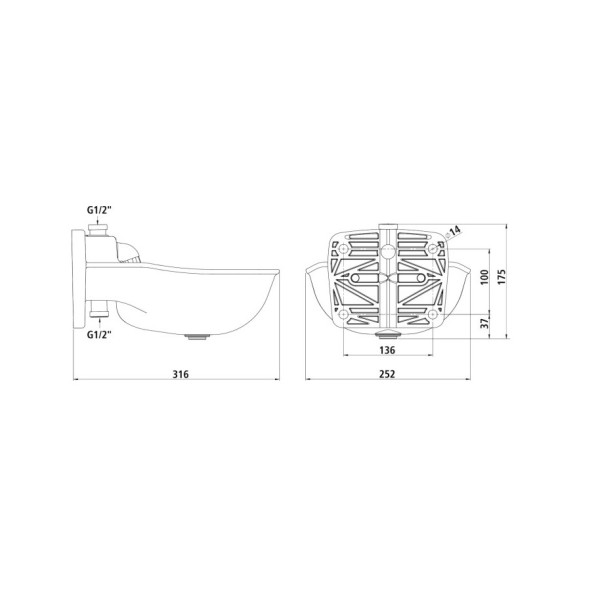 Adapatoare plastic cu ventil K75 2.8 L Kerbl