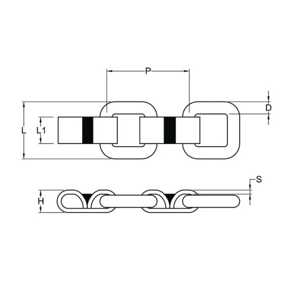 Lant distribuitor ingrasaminte cu diametru 12x100 mm 9,0 T