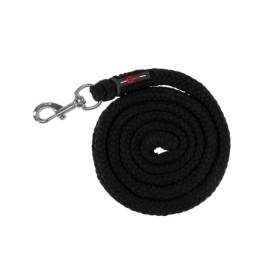 Lonja echitatie neagra ClassicSoft pentru cai 2 M cu carlig de fixare Kerbl