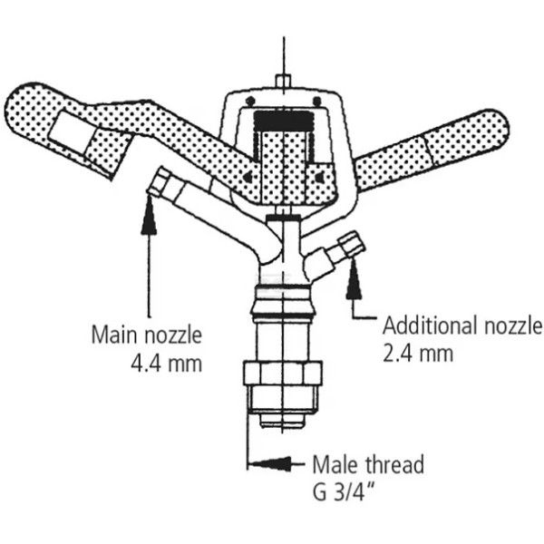 Aspersor V35 BU 1.9 Cm