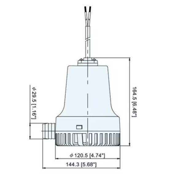 Pompa Submersibila 12V + 8 M De Cablu