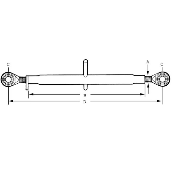 Tirant central standard 400, M24 cat.1/1