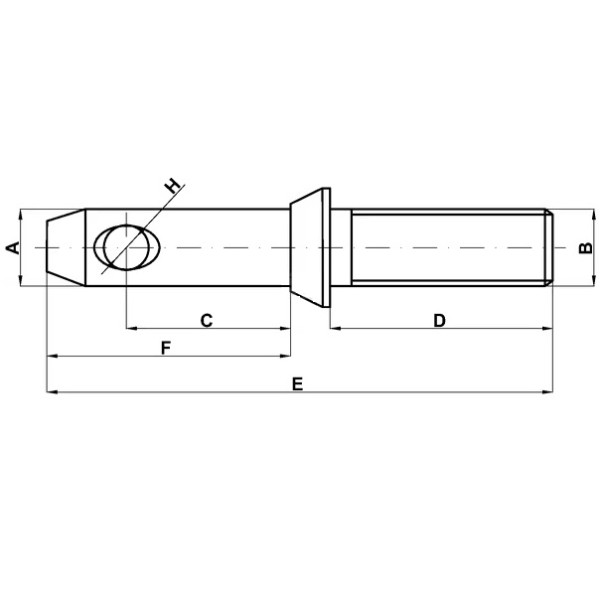 Bolt Tirant Lateral 28x137 Mm Filet M27x45 Mm Categoria 2