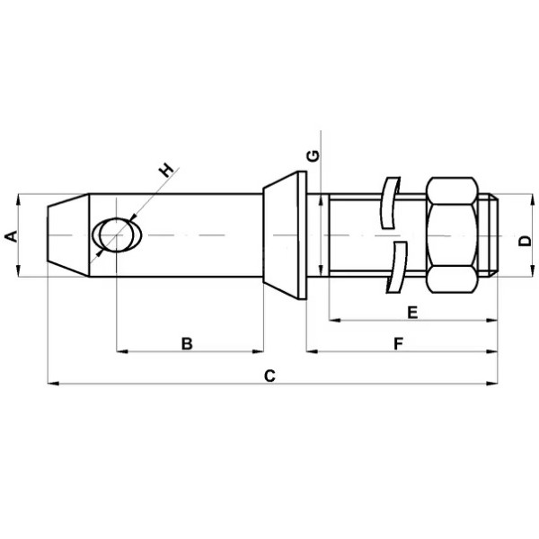 Bolt Tirant Lateral 22x140 Mm Categoria 1 Kramp