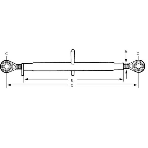 Tirant Central Standard  230 Mm, M22 cat.1/1