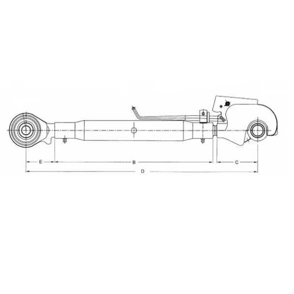 Tirant Central Cu Carlig 490, M30 Cat.2/2