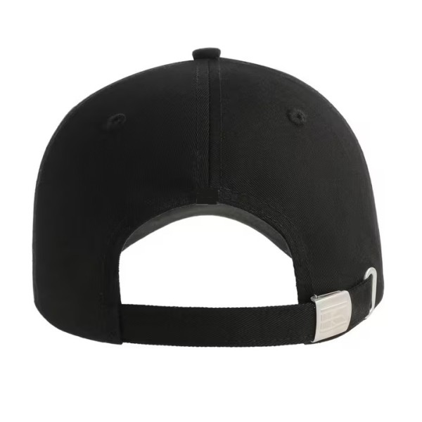 Șapcă baseball neagră cozoroc cu detaliu gri