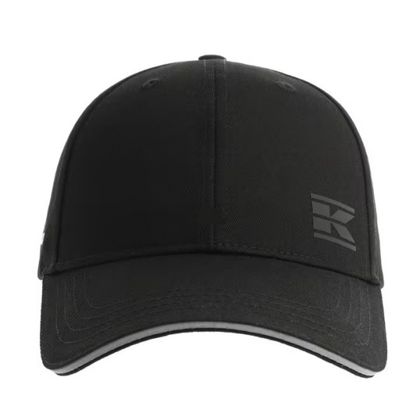 Șapcă baseball neagră cozoroc cu detaliu gri