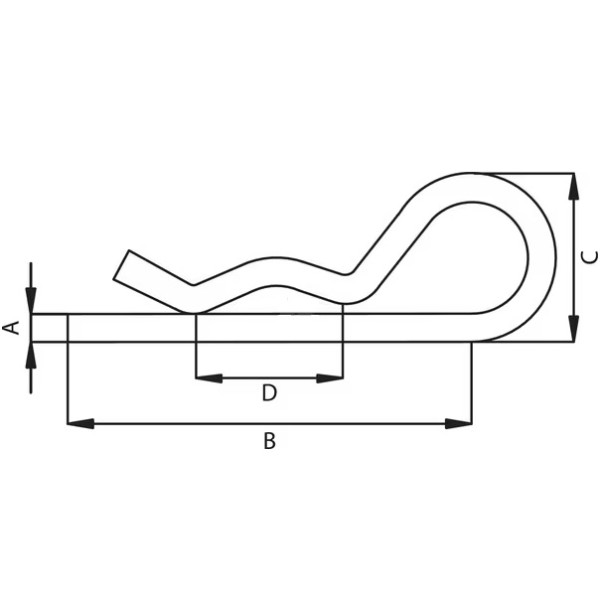 Siguranta cu arc 2 x 44 mm Kramp