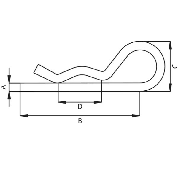 Siguranta cu arc 7 mm
