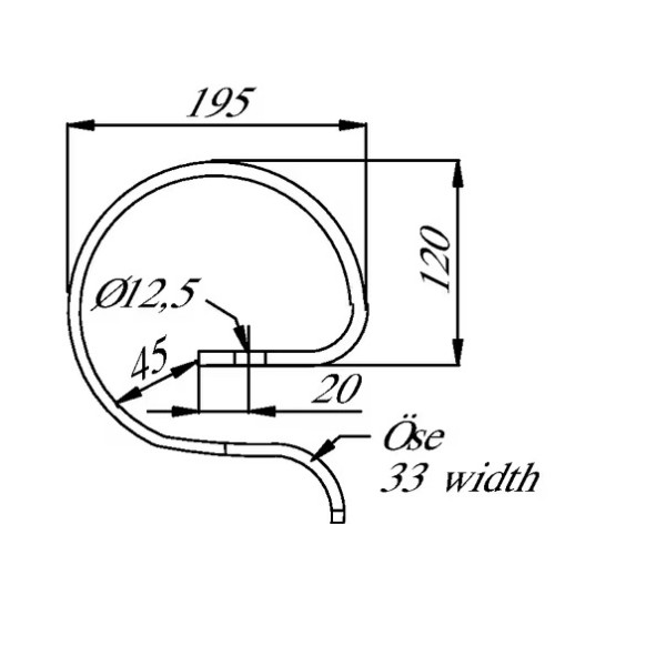 Arc intaritor 32x10mm diametru orificiu 12.5 mm
