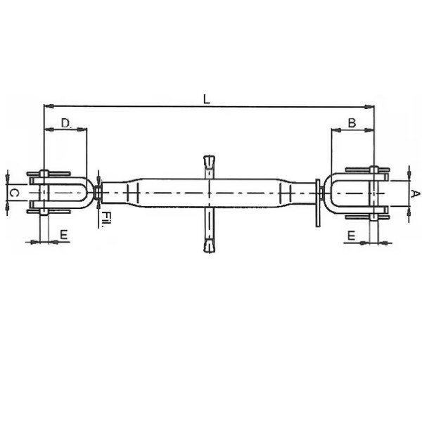 Tirant lateral 380-530mm
