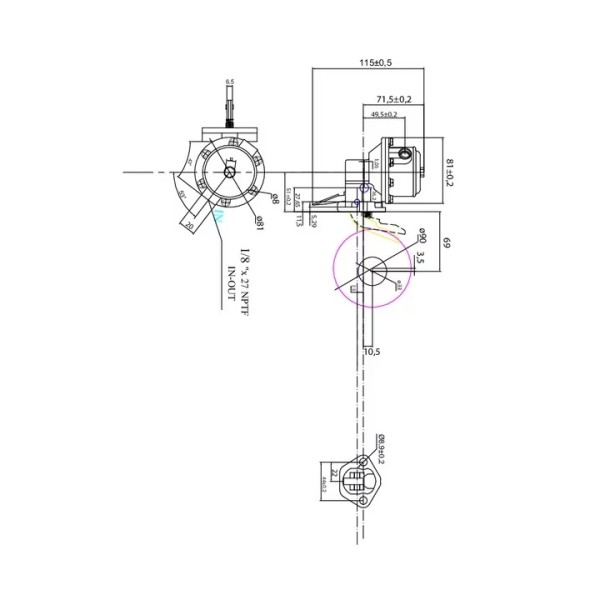 Pompa combustibil pentru John Deere, Renault, 7.02242.54.0, RE527115, RE37482, DD13483, DD14195, AR77914, AR92777, RE42211