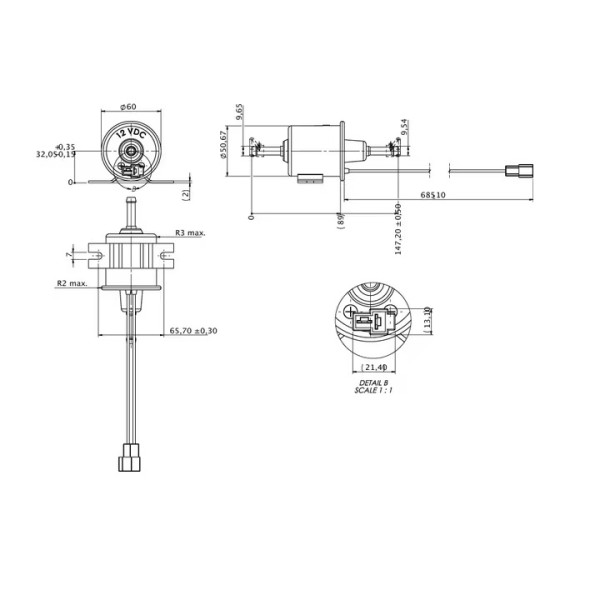 Pompa combustibil John Deere 1J35152030, 1J351-52030, RC601-51352, RC601-51350