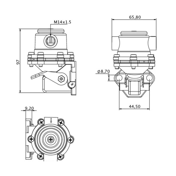 Pompa combustibil pentru Lamborghini Hürlimann, Case 38019105, 245191500