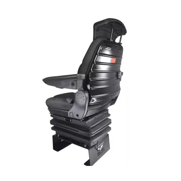Scaun cu suspensie pneumatica, 490 mm, 12 V, negru
