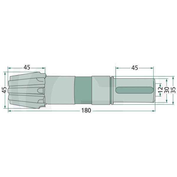 Pinion De Atac Z9 Pottinger (9×80) 00261800021, 64700261800021F