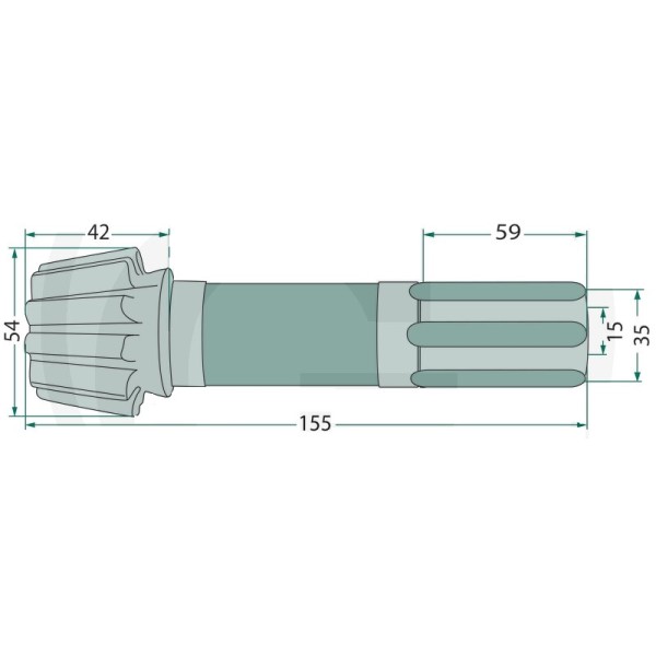 Pinion De Atac Z12 KRONE PTO (12X91) 153432208, 647153432208F