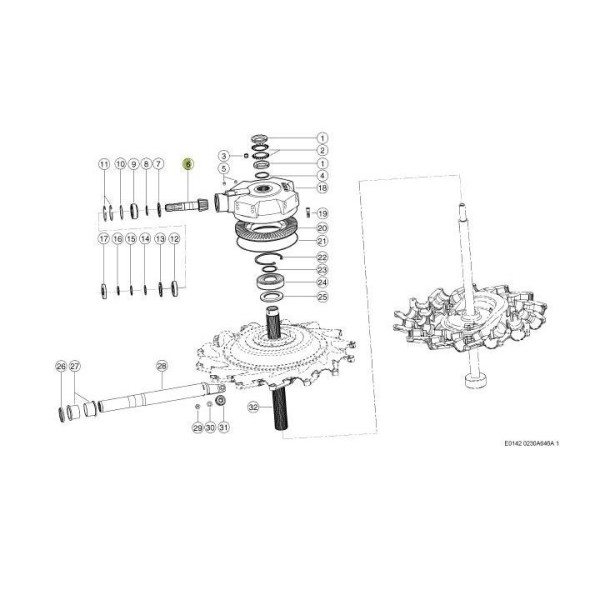Pinion De Atac Z11 Claas Liner (11X67) 0001398510, 0001682790